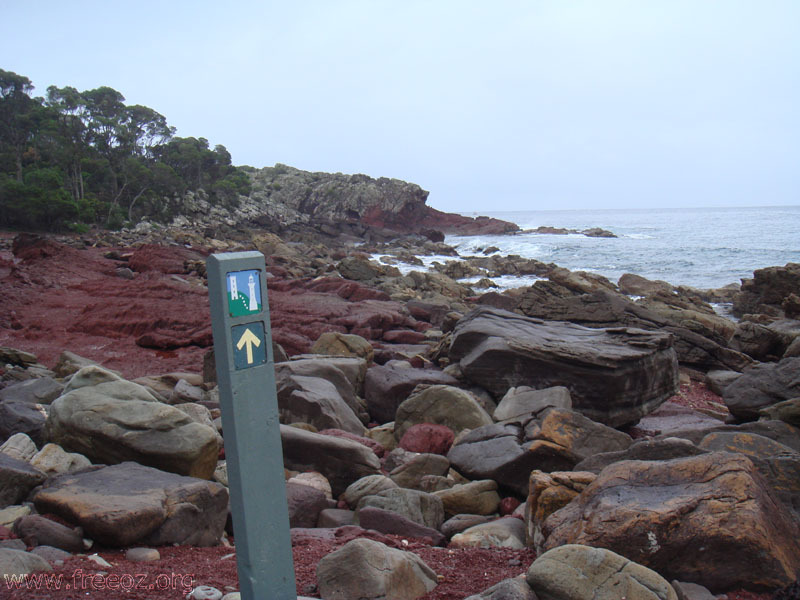 Arrow marker along Bay h.JPG